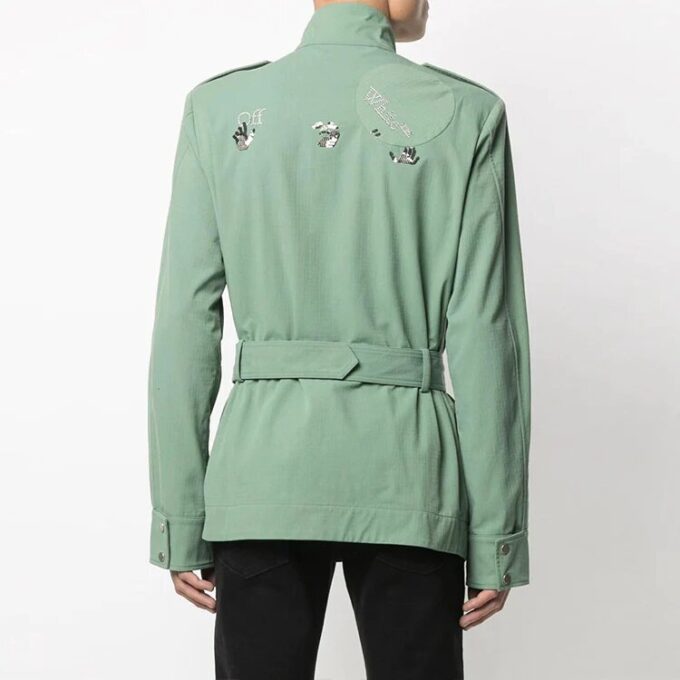 Off-White Herre SS21 Detail Jacket Grønn