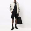 Off-White Herre SS21 Diagonale striper mønstertrykk jakke Beige