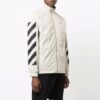 Off-White Herre SS21 Diagonale striper mønstertrykk jakke Beige