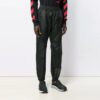 Off-White Herre SS21 Elastisk linning Ensfarget Sportbukser/Joggebukser Løs passform Svart