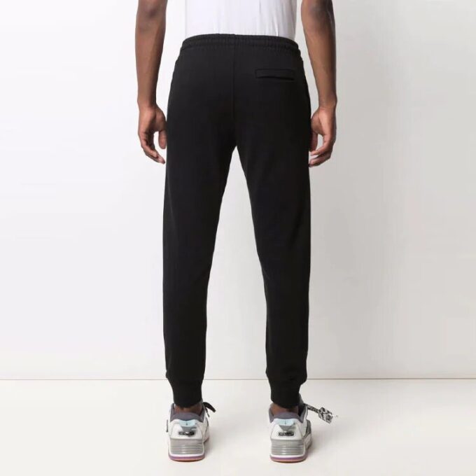 Off-White Herre SS21 Ensfarget logo-bukser/joggebukser Svart