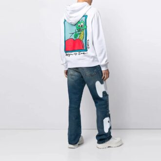 Off-White Herre SS21 Eplemønster Vanlig versjon Hvit