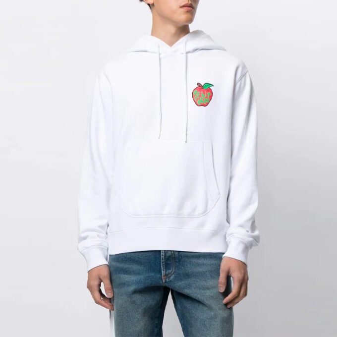 Off-White Herre SS21 Eplemønster Vanlig versjon Hvit