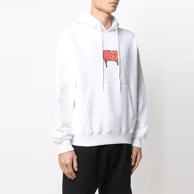 Off-White Herre SS21 Graffititrykk Logo Hvit
