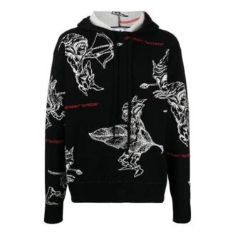 Off-White Herre SS21 Intarsia-strikk Svart