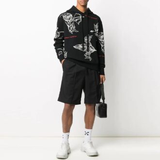 Off-White Herre SS21 Intarsia-strikk Svart