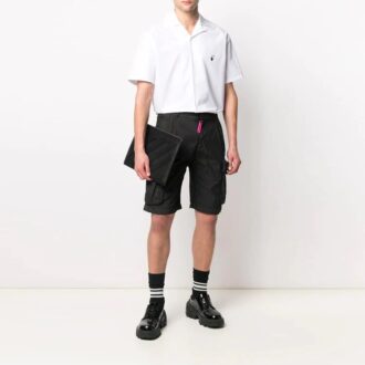 Off-White Herre SS21 Logo Cargo Svart Shorts