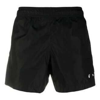 Off-White Herre SS21 Logo Shorts Svart