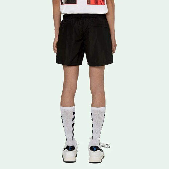 Off-White Herre SS21 Logo Shorts Svart