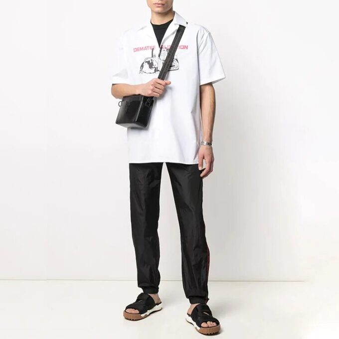 Off-White Herre SS21 Logo Sportsbukser/Joggebukser Svart