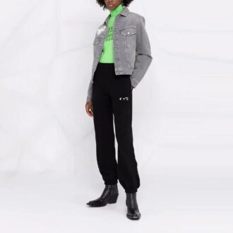 Off-White Herre SS21 Logo Sportsbukser/Joggebukser Svart