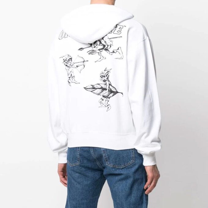 Off-White Herre SS21 Logo-trykk Hvit