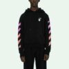 Off-White Herre SS21 Logo-trykk Langermet Løs Passform «Black Fuchsia»