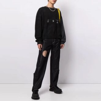 Off-White Herre SS21 Logo-trykk Svart