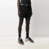 Off-White Herre SS21 Løse sykkelshorts med alfabetmønster i livet, svart