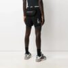 Off-White Herre SS21 Løse sykkelshorts med alfabetmønster i livet, svart