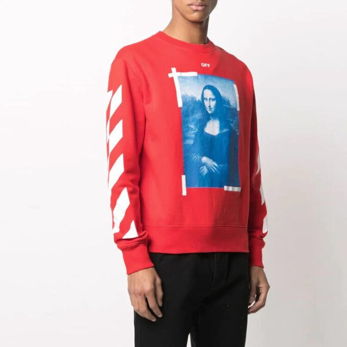 Off-White Herre SS21 Mønstertrykk Rød