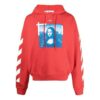 Off-White Herre SS21 Mona Lisa Fototrykk Rød