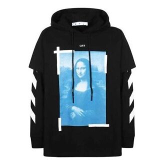 Off-White Herre SS21 Mona Lisa-trykk Svart