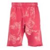 Off-White Herre SS21 Rette Sportsshorts i Rødt
