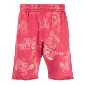 Off-White Herre SS21 Rette Sportsshorts i Rødt