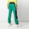 Off-White Herre SS21 Side Stripe Athleisure Casual Sportsbukser Slim Fit Grønn