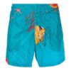 Off-White Herre SS21 Småmønstrede Lake Blue-bukser