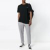 Off-White Herre SS21 Snøring Logo Gul Pil Sportsbukser/Joggebukser Slim Fit Grå