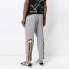 Off-White Herre SS21 Snøring Logo Gul Pil Sportsbukser/Joggebukser Slim Fit Grå