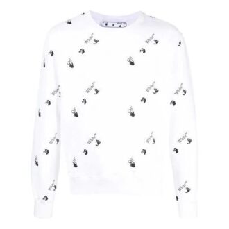 Off-White Herre SS21 Stor logotrykk Hvit
