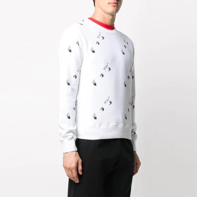 Off-White Herre SS21 Stor logotrykk Hvit
