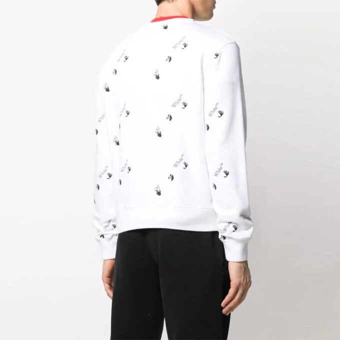 Off-White Herre SS21 Stor logotrykk Hvit
