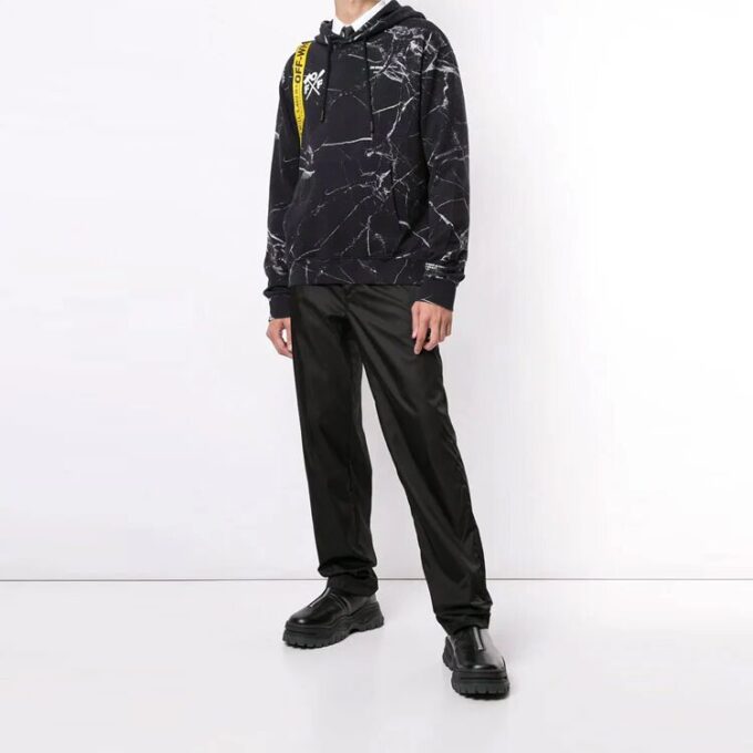 Off-White Herre SS21 Stor trykk Svart