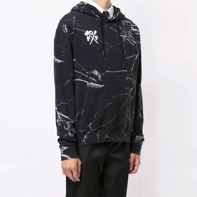 Off-White Herre SS21 Stor trykk Svart