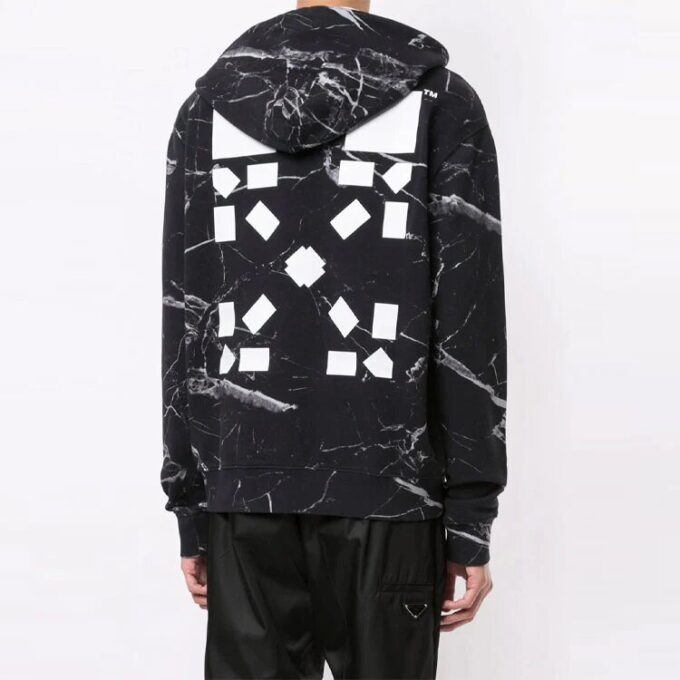 Off-White Herre SS21 Stor trykk Svart