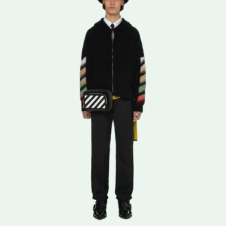 Off-White Herre SS21 Suede Stripe Svart