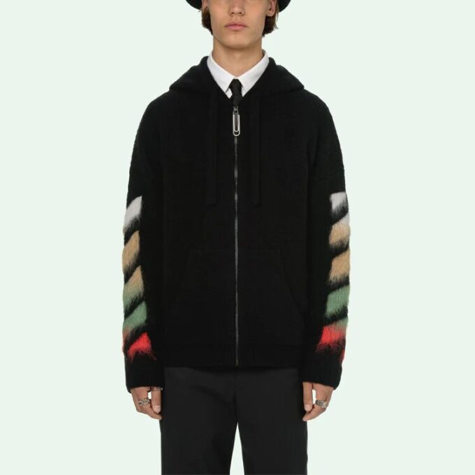 Off-White Herre SS21 Suede Stripe Svart