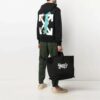 Off-White Herre SS21 Trykk Løs Passform Svart