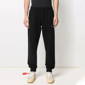 Off-White Herre SS21 Uformelle Svarte Sportsbukser/Joggebukser