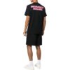 Off-White Herre SS22 Alfabet-logo-trykk Rund hals Kort ermet Løs passform Svart T-skjorte i Short-stil