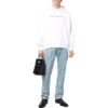 Off-White Herre SS22 Alfabetisk slagordtrykk Løs passform Hvit
