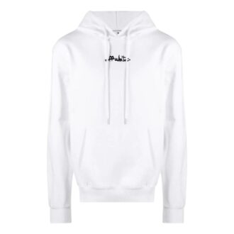 Off-White Herre SS22 Alphabet Logo brodert løs passform hvit