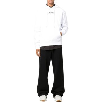 Off-White Herre SS22 Alphabet Logo brodert løs passform hvit