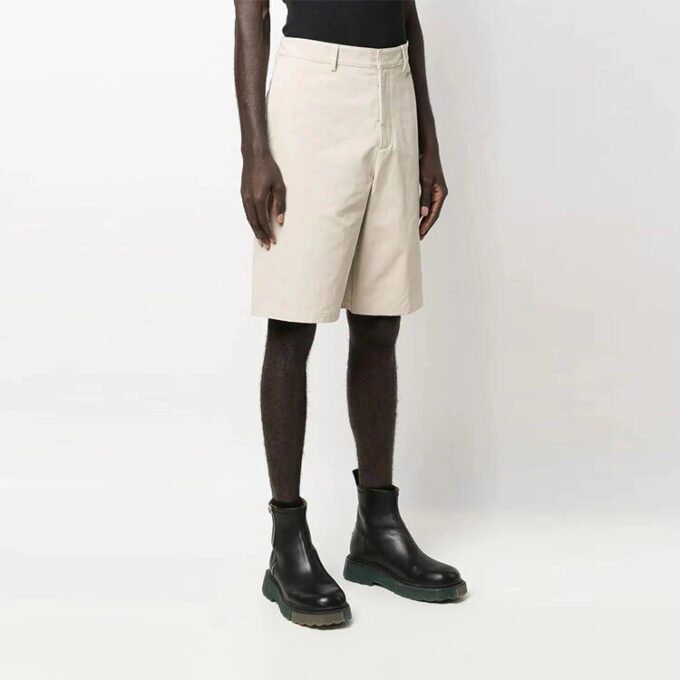 Off-White Herre SS22 Arrow Printing Bermuda-Shorts Beige