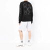 Off-White Herre SS22 Arrow-trykk Rundhalset genser Langermet ullgenser Svart