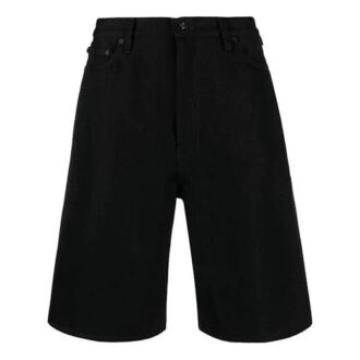Off-White Herre SS22 Arrows-logo-trykk Casual shorts Løs passform Svart