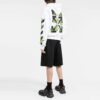 Off-White Herre SS22 Arrows-logo-trykk Casual shorts Løs passform Svart