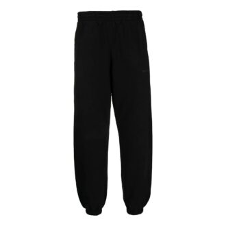 Off-White Herre SS22 Back Logo Printing Bundle Feet Sportsbukser/Joggebukser Svart