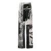 Off-White Herre SS22 Blæk Høy Midje Rett Casual Bukser/Løse Bukser