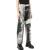 Off-White Herre SS22 Blæk Høy Midje Rett Casual Bukser/Løse Bukser